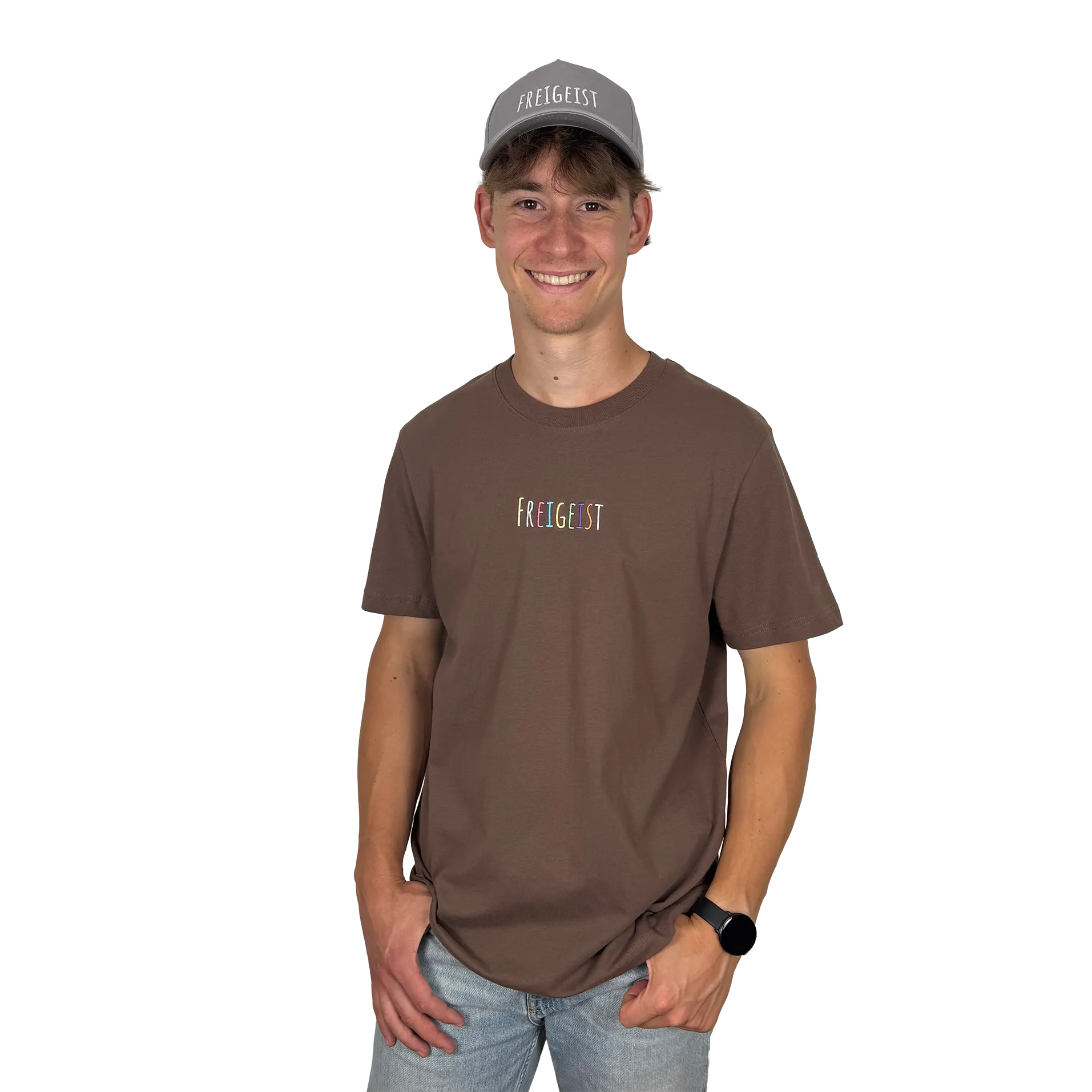 Uni-TShirt-Herren-Mocha-M