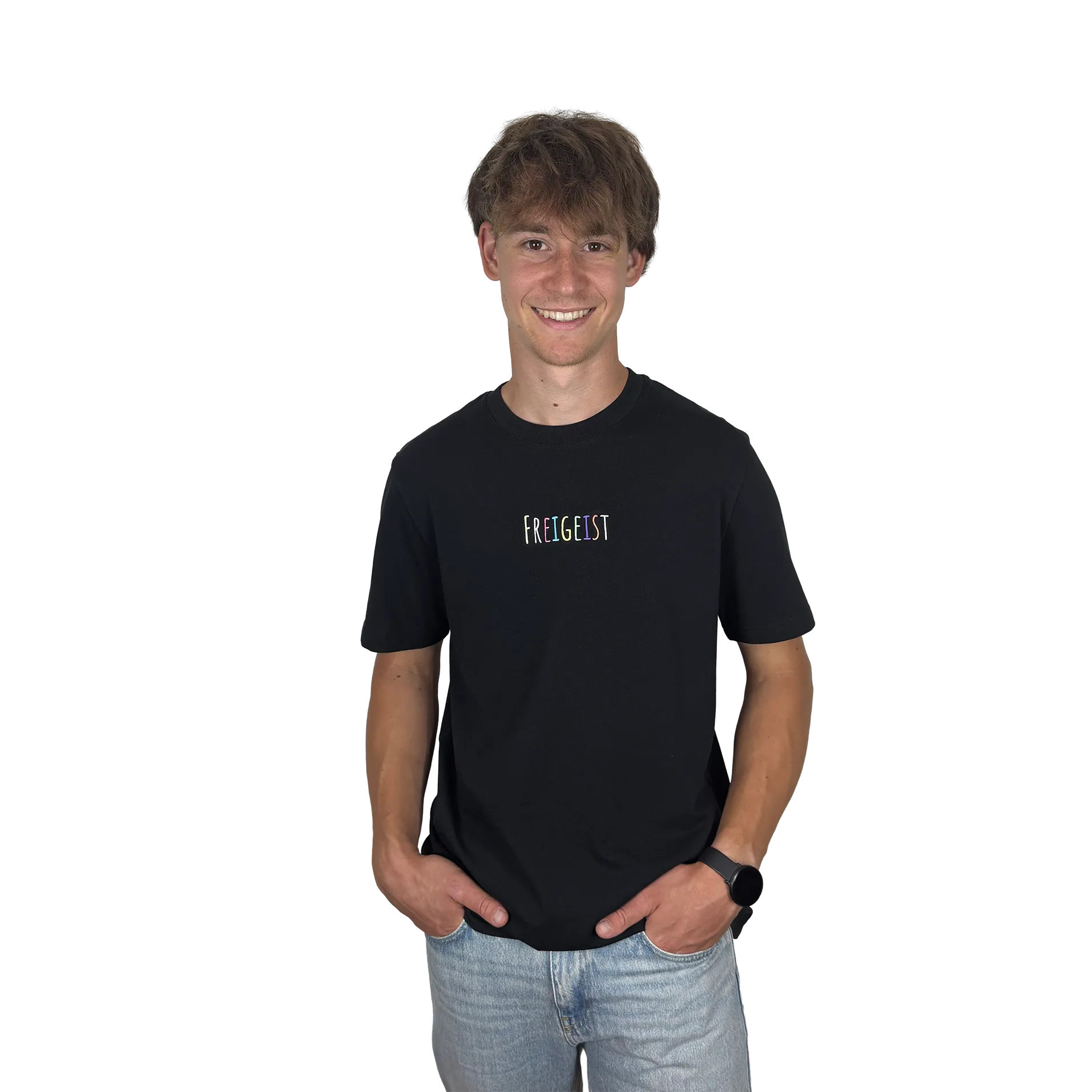 Uni-TShirt-Herren-black-M