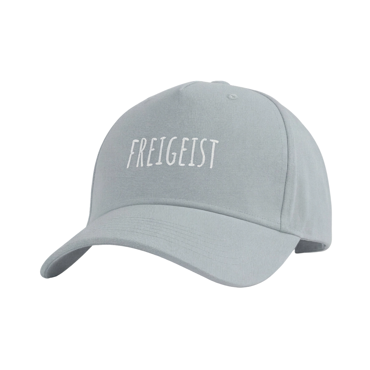 Freigeist Cap in Weiß mit hochwertigem Front-Stick für Damen und Herren